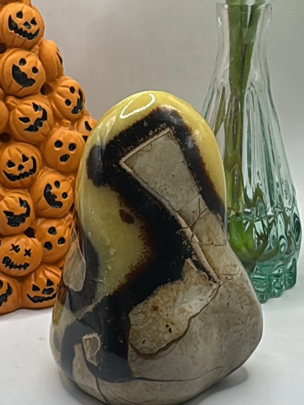 Polished Septarian Decorative Stone Sculpture